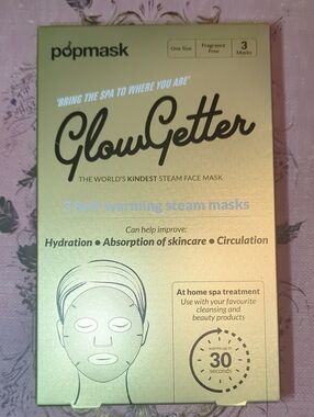 Pop Mask GlowGetter Self-Warming Steam Face Masks - 3 Pack
